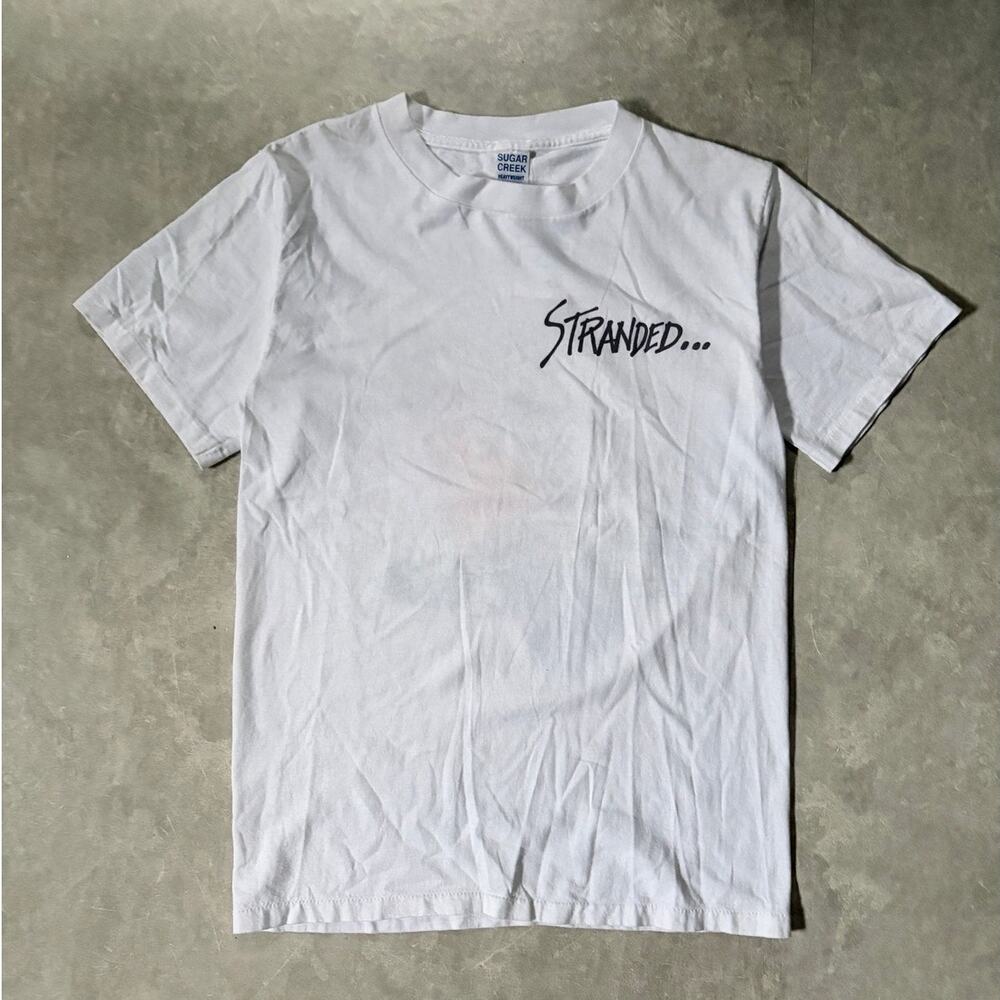 90's Vintage Budweiser Message In A Bottle White T-Shirt -M